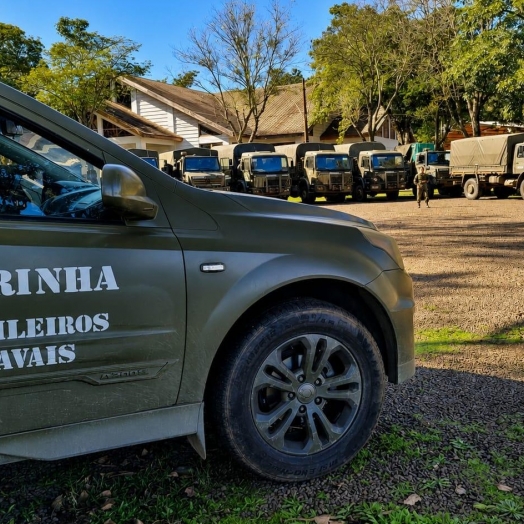 Fuzileiros da Marinha do Brasil chegam à Santa Helena para atividade no fim de semana