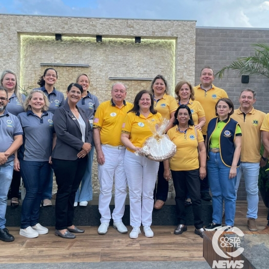 Governador do Distrito LD1 do Lions faz visita em Medianeira