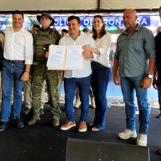 Governo inaugura Base da Polícia de Fronteira em Santa Helena