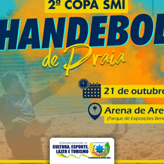 Governo Municipal vai realizar a 2ª Copa SMI de Handebol de Praia neste sábado (21)