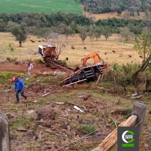 Grave acidente com caminhão deixa feridos em Ouro Verde do Oeste; dois seriam moradores de Santa Helena