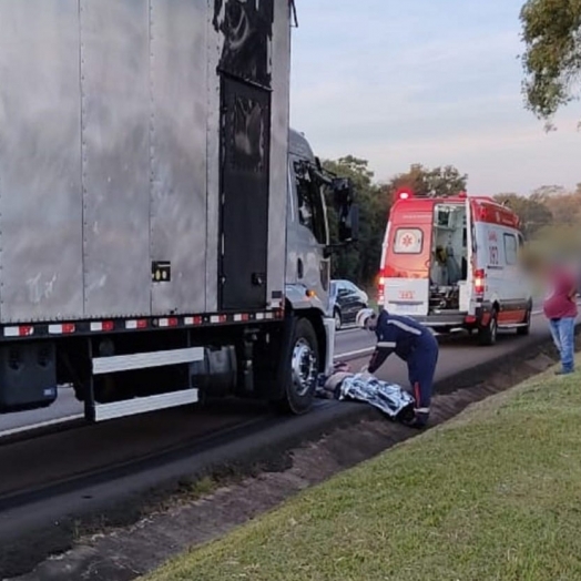 Grave acidente com óbito é registrado na rodovia BR-277, em Céu Azul