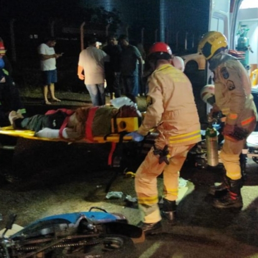 Grave acidente é registrado na PR 488 em Santa Helena