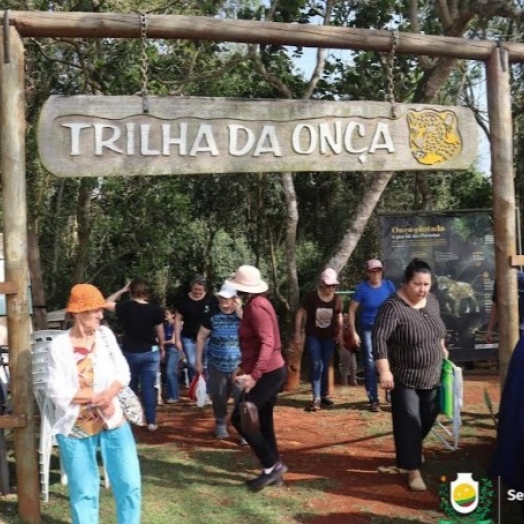 Grupo de idosos revisita memórias na Estrada do Colono durante passeio no Parque Nacional do Iguaçu