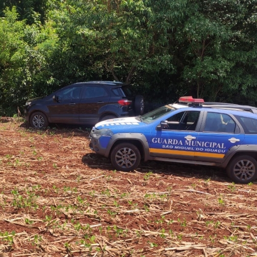 Guarda Municipal de São Miguel do Iguaçu, recupera veículo roubado de Medianeira