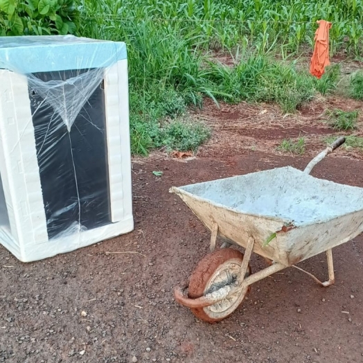 Guarda Municipal localiza fogão novo abandonado em região de mata em São Miguel do Iguaçu