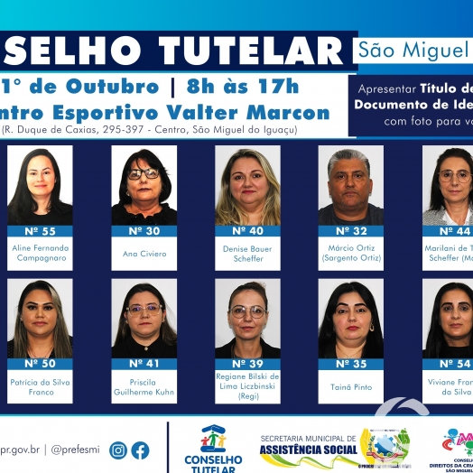 Hoje é dia de Escolher os novos Conselheiros Tutelares