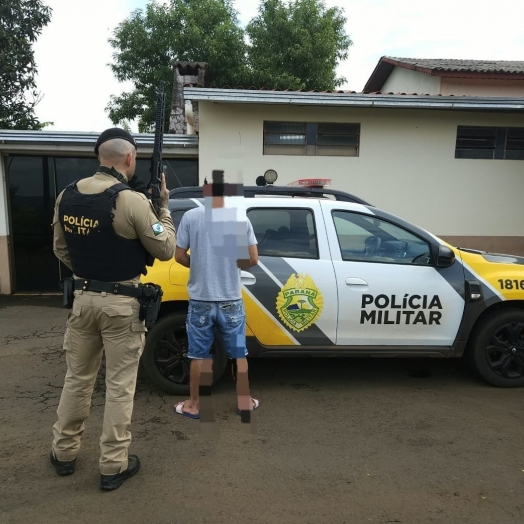 Homem com 17 processos é preso pela PM na área rural de Missal
