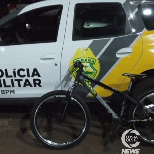 Homem é preso em flagrante furtando bicicleta no centro de Santa Helena