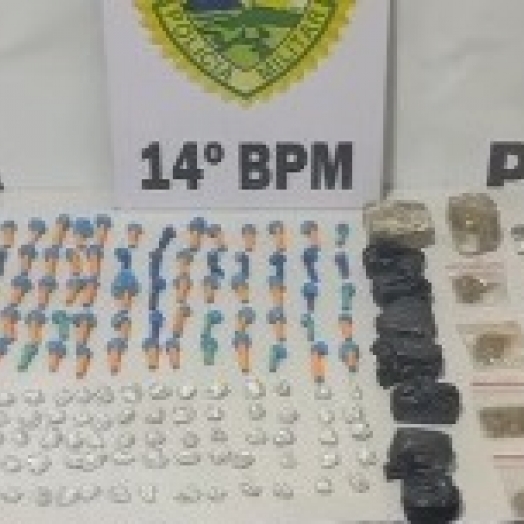 Homem é preso com drogas e rádio comunicador em Medianeira