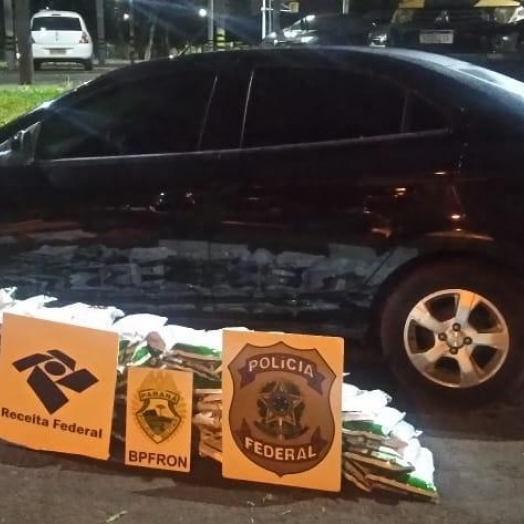 Homem é preso em Itaipulândia com veículo furtado e cigarros contrabandeados por equipe no âmbito da Hórus e Programa VIGIA