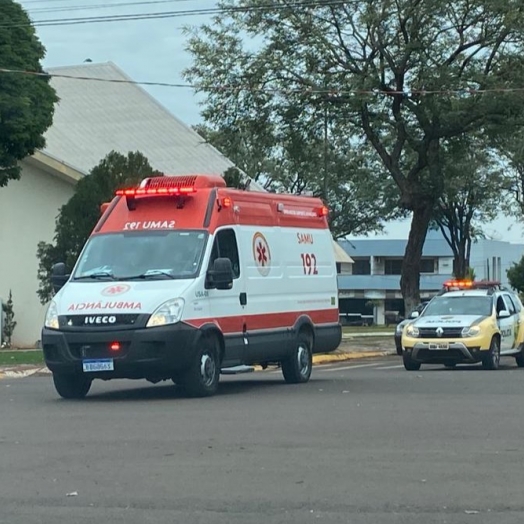 Homem é socorrido em via pública com ferimentos em Santa Helena