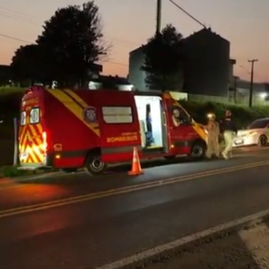 Homem fica em estrado grave ao ser atropelado na BR-277, em Cascavel