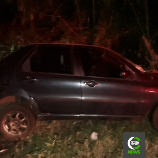 Homem fica ferido em capotamento durante a madrugada na PR 317 em Santa Helena