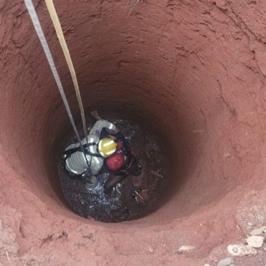 Idoso de 64 anos é resgatado após cair em poço de 6 metros em Cascavel