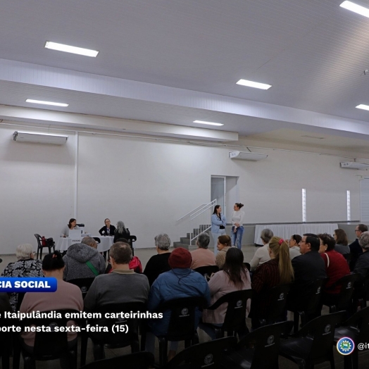 Idosos de Itaipulândia emitem carteirinhas de transporte nesta sexta-feira (15)