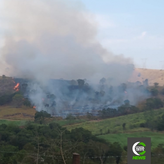 Incêndio ambiental destrói cerca de 6 alq de pastagens em Maralúcia