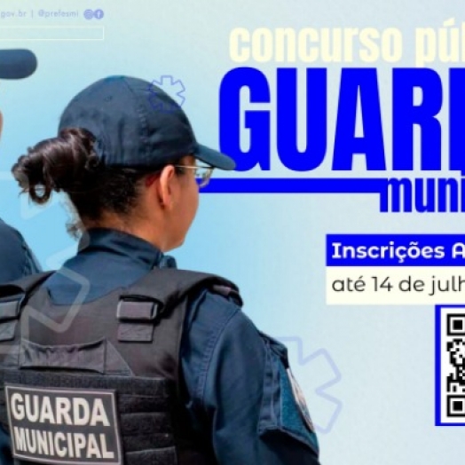 Inscrições para o concurso da Guarda Municipal seguem até o próximo dia 14