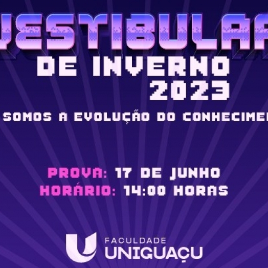 Inscrições para o vestibular de inverno da faculdade Uniguaçu estão abertas