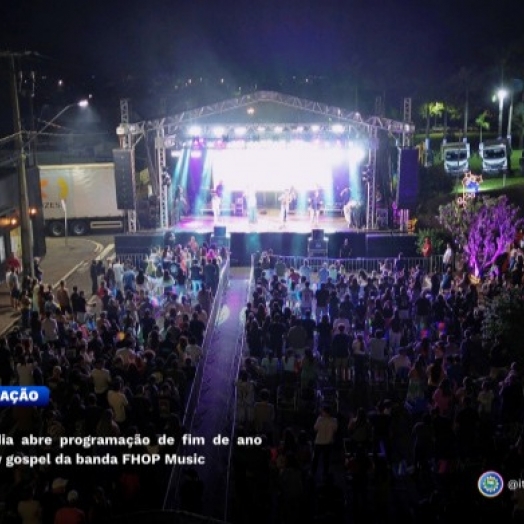 Itaipulândia abre programação de fim de ano com show gospel da banda FHOP Music