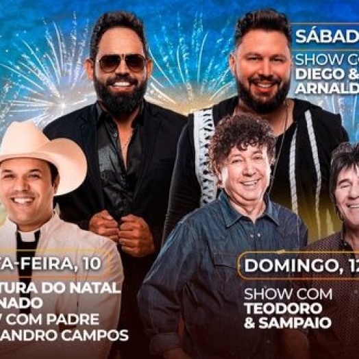 Itaipulândia celebra 31 anos com shows, eventos e Natal Iluminado