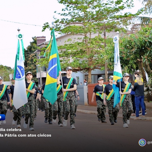 Itaipulândia celebra Semana da Pátria com atos cívicos