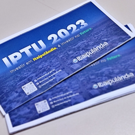 Itaipulândia: Primeira parcela do IPTU 2023 vence na segunda-feira, 15 de maio