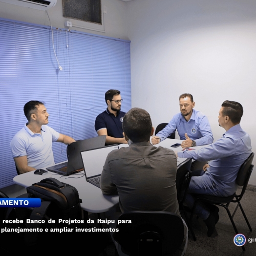 Itaipulândia recebe Banco de Projetos da Itaipu para fortalecer o planejamento e ampliar investimentos