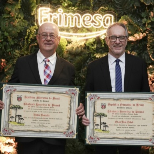 Líderes da Frimesa recebem Título de Cidadão Honorário do Paraná