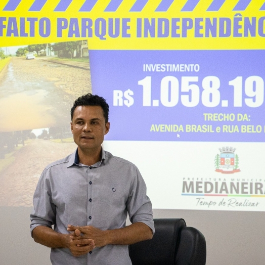 Mais de R$ 1 milhão de reais investidos em pavimentação para o Parque Independência