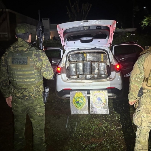 Mais de uma tonelada de droga é apreendida em Santa Helena