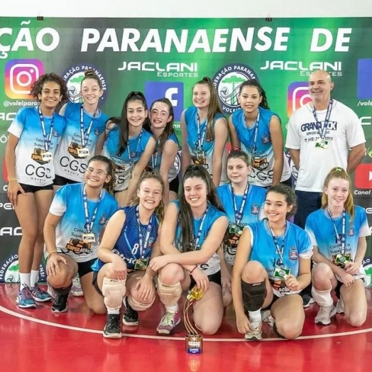 Medianeira é bicampeã do Paranaense sub 16 de Voleibol Feminino