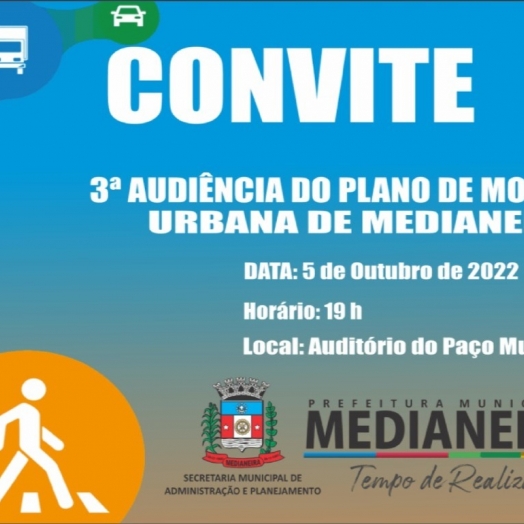 Medianeira realiza 3ª Audiência Pública do Plano de Mobilidade Urbana