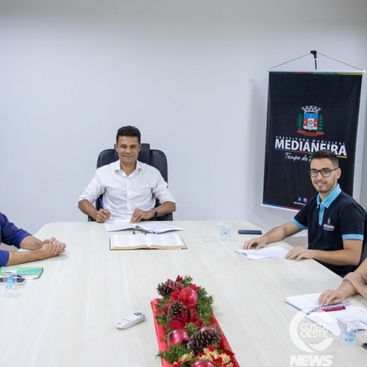 Medianeira recebe Coordenador da Gerência Executiva de Governo Cascavel da Caixa Econômica Federal