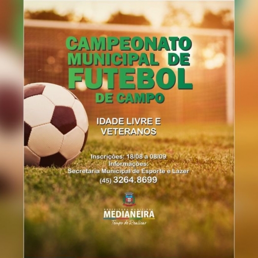 Medianeira retoma atividades esportivas com Campeonato Municipal de Futebol de Campo