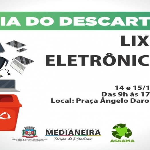 Medianeira terá Dia de Descarte de Eletrônicos em dezembro