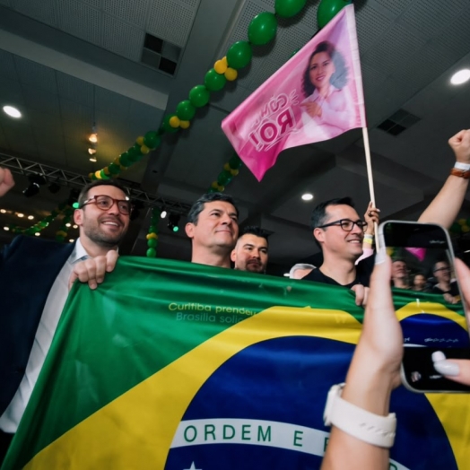 Moro oficializa candidatura e defende política de palavra cumprida para transformar o Paraná no melhor estado do Brasil