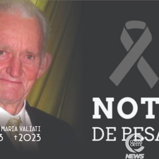 Morre Plínio Valiati, pioneiro e ex-vereador do município de Medianeira