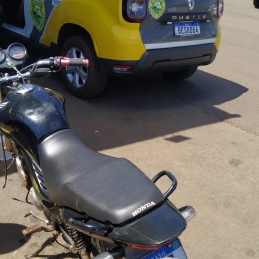 Moto com queixa de furto é recuperada pela PM em Medianeira