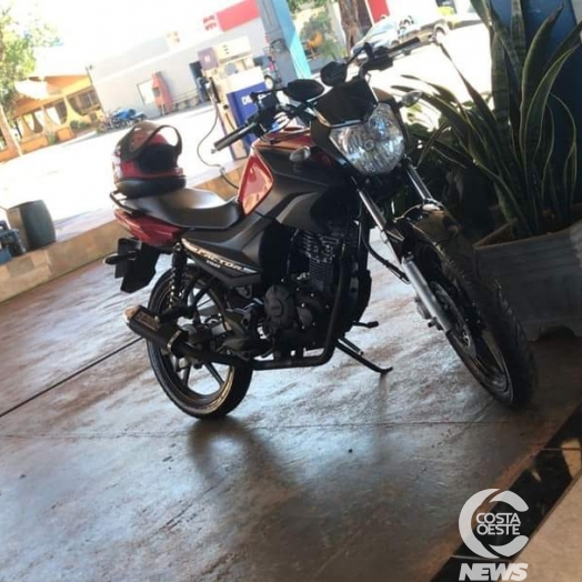 Motocicleta é furtada durante a madrugada em São Roque, distrito de Santa Helena