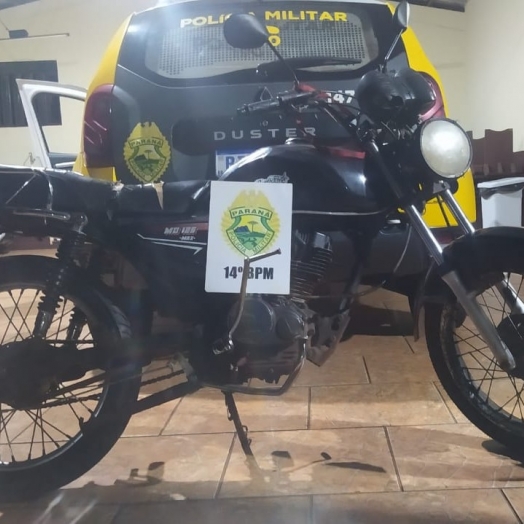 Motocicleta estrangeira com ruído excessivo e condutor sem habilitação é apreendida em São Miguel do Iguaçu