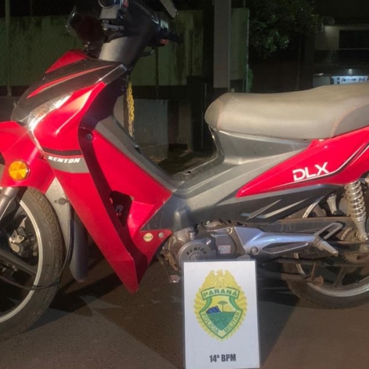 Motocicleta roubada no Paraguai é recuperada pela polícia em Medianeira