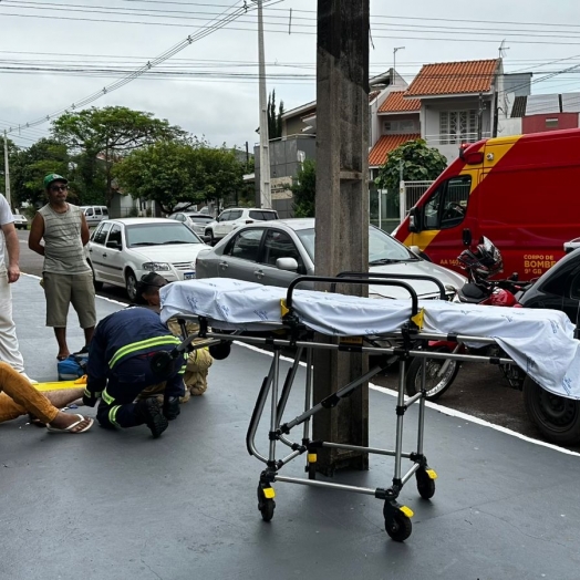 Motociclista é atingido por caminhão em São Miguel do Iguaçu