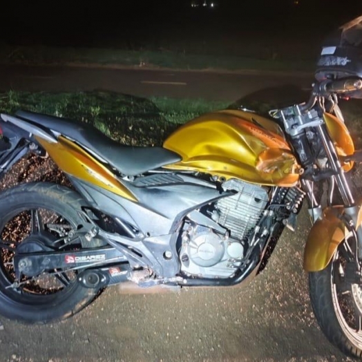 Motociclista fica ferido em acidente na PR 488 em Santa Helena