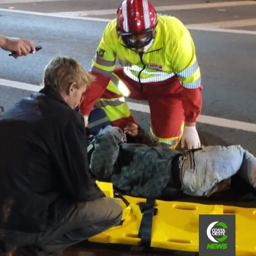 Motociclista se envolve em acidente na BR 277 em Medianeira