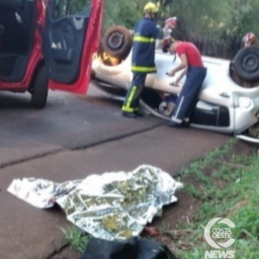 Motorista morre em capotamento na PR 585 em São Pedro do Iguaçu