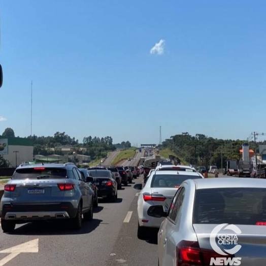 Motoristas precisam de paciência para chegarem ao terceiro dia de Show Rural 2023