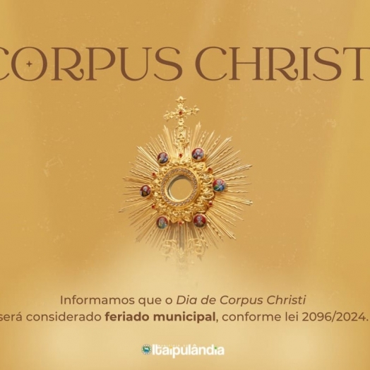 Município de Itaipulândia cria Lei que estabelece o dia de Corpus Christi como feriado municipal