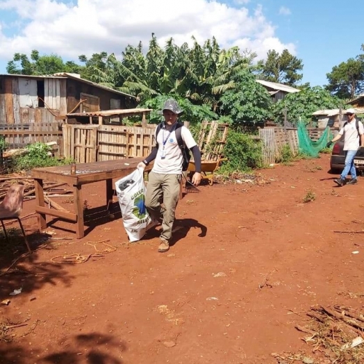 Mutirão de limpeza está eliminando focos da dengue nos perímetros urbano e rural de São Miguel do Iguaçu