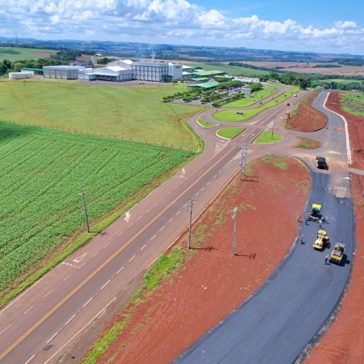 Obras do acesso comercial na PR 497 estão em estágio avançado